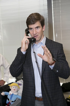 New York Giants Quarterback Eli Manning at ICAP Charity Day