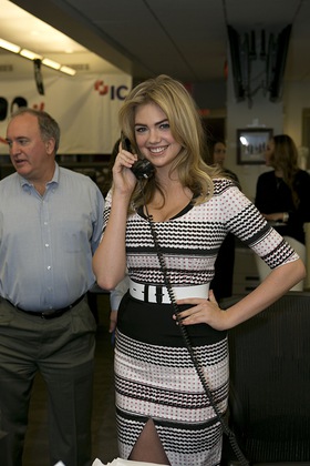 Kate Upton at ICAP Charity Day