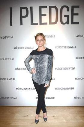 Sarah Michelle Gellar makes her pledge to help CIROC Vodka and Uber unlock $1 Million in safe rides at an event in Los Angeles.