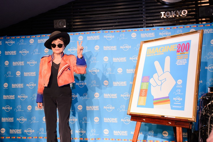 Yoko Ono Supports Hard Rock’s 6th annual IMAGINE THERE’S NO HUNGER campaign