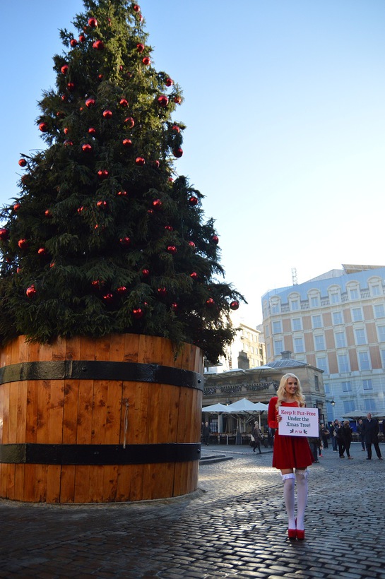 Helen Flanagan Goes Fur-Free This Christmas