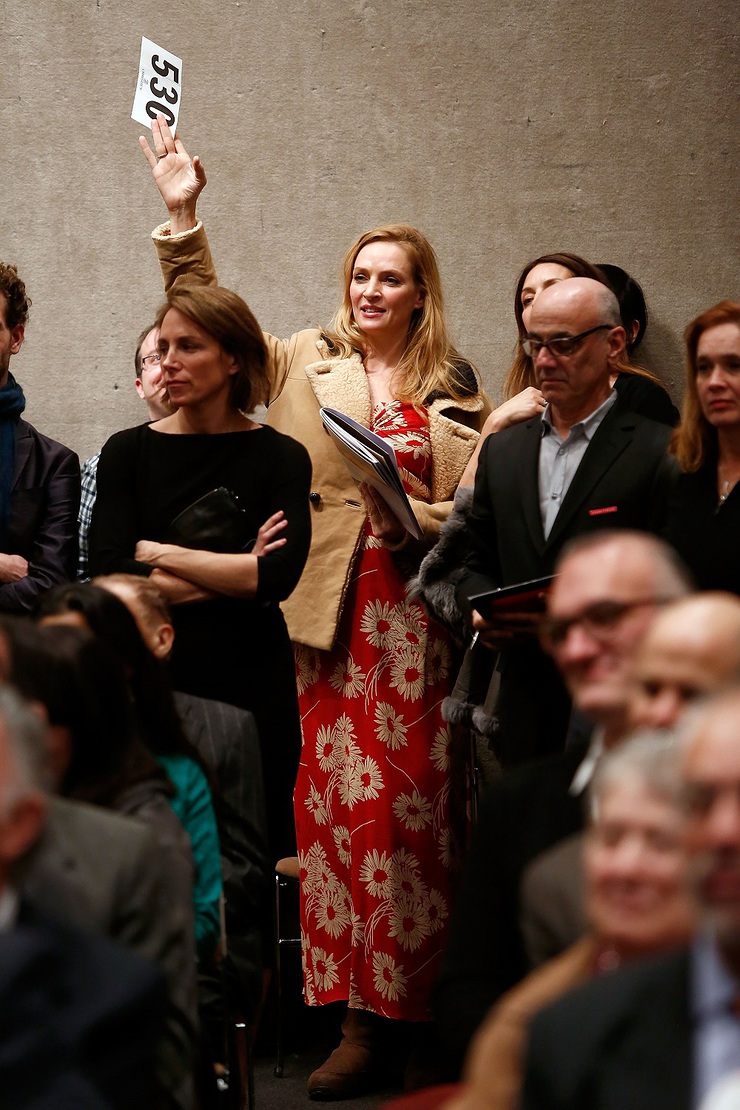 Uma Thurman at Tibet House Auction