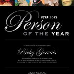 Ricky Gervais Named PETA's Person Of The Year 2013