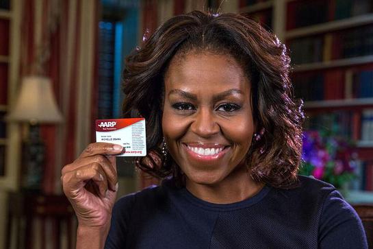 AARP Congratulates Michelle Obama on her 50th Birthday.