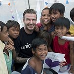 David Beckham Visits Typhoon Victims In The Philippines
