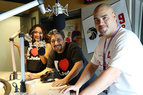 Raúl Molinar, Sylvia del Valle and Andrés Maldonado, from Univision National radio program El Bueno, La Mala y El Feo 