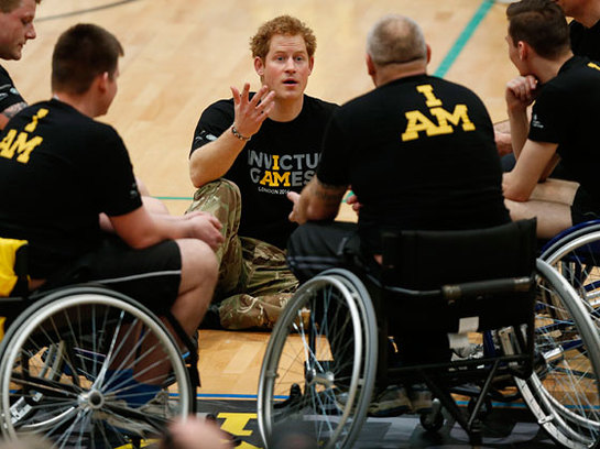 Prince Harry at the launch of the Invictus Games