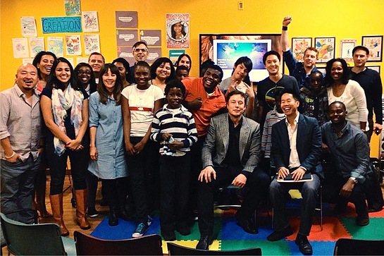 Elon Musk Visits Mondays at the Mission