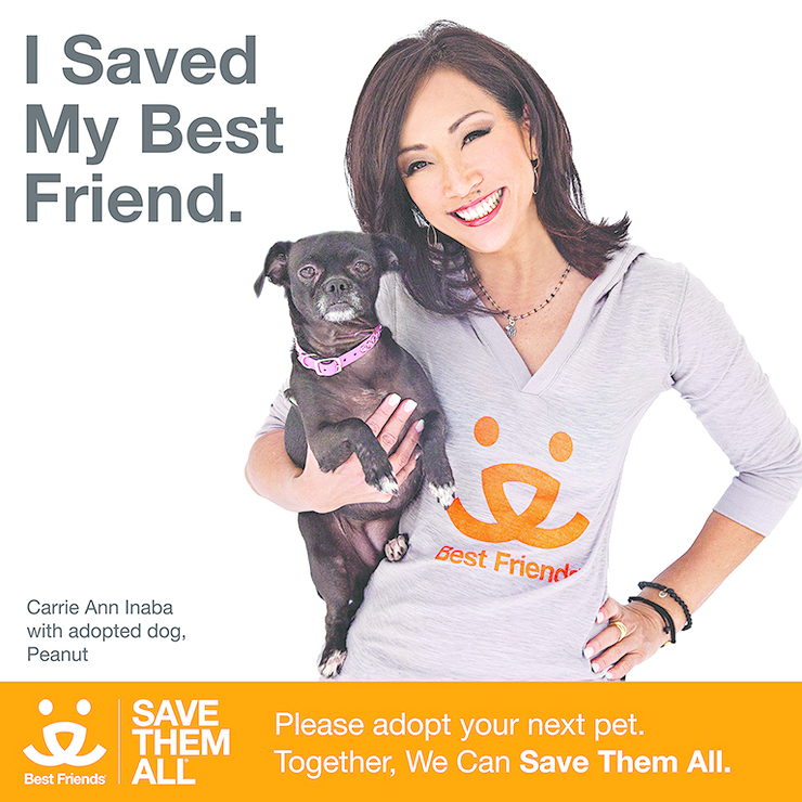 Carrie Ann Inaba supports   Best Friends Animal Society