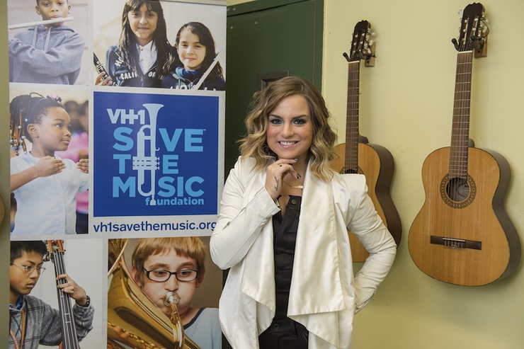Platinum-selling recording artist, JoJo, performs at Vh1 SAVE THE MUSIC Family Day benefit at New York City’s Anderson School sponsored by Alex and Ani 