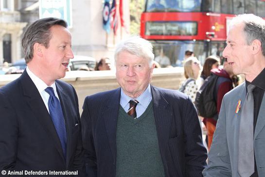 David Cameron, Stanley Johnson and Peter Tatchell