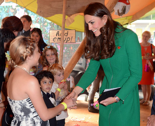 The Duchess of Cambridge visits the Rainbow Place Children's Hospice