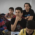 Orlando Bloom Visits Syrian Children