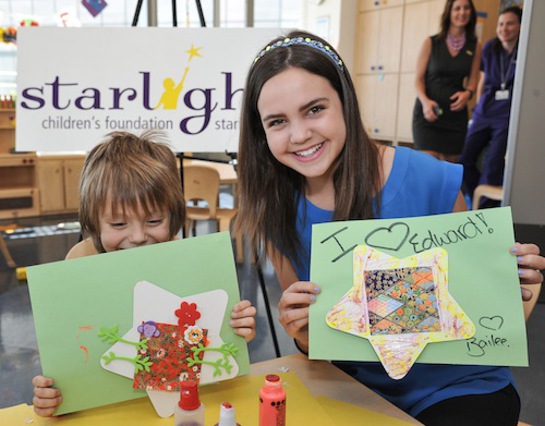 Bailee Madison at Mattel Children's Hospital UCLA