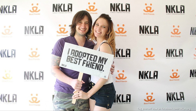 Nick Wheeler of the band All American Rejects attended Best Friends Animal Society's NKLA Adoption Weekend with girlfriend Cheyenne Conrady