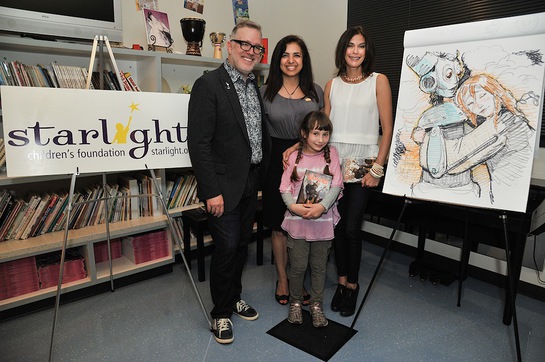 Tony DiTerlizzi, Jacqueline Hart-Ibrahim, Teri Hatcher and patient Sophia Tony DiTerlizzi, Jacqueline Hart-Ibrahim, Teri Hatcher and patient Sophia