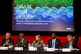 Peter Eigen, Kofi Annan, Caroline Kende-Robb, Tidjane Thiam and Bob Geldof