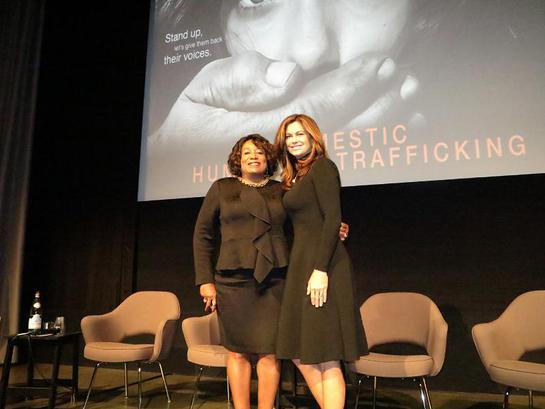 Kathy Ireland with YWCA Greater Los Angeles President & CEO Faye Washington