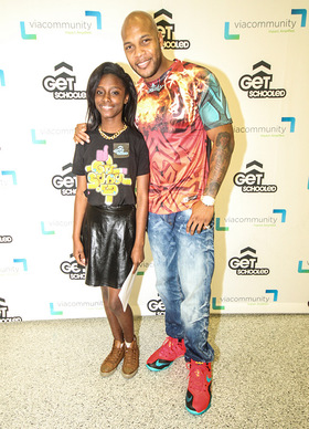 Flo Rida and Miami Edison student