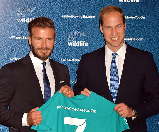 The Duke of Cambridge and David Beckham launch the #WhoseSideAreYouOn campaign