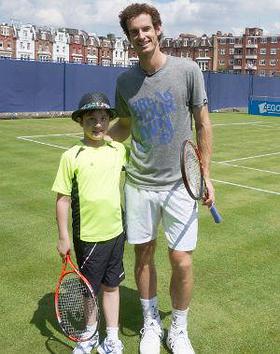 Dylan with Andy Murray