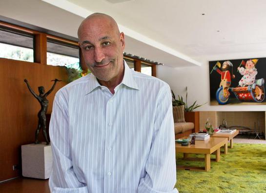 Sam Simon at his home in Pacific Palisades