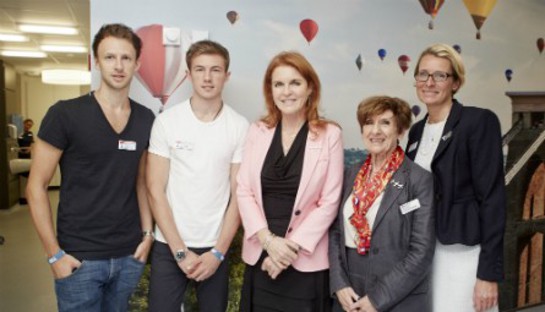 Sarah Ferguson helps open first specialist Teenage Cancer Trust unit in the South West