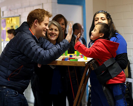 Prince Harry meets children, parents and carers at the Fundación Amigos de Jésus