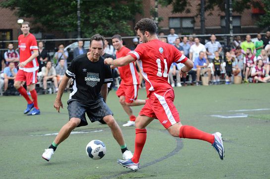 Steve Nash In Action At The Steve Nash Foundation Showdown