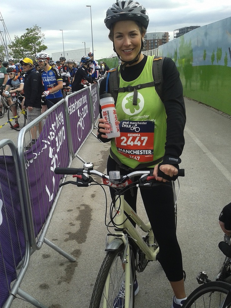 Gemma Atkinson Rides The 2014 Great Manchester Cycle