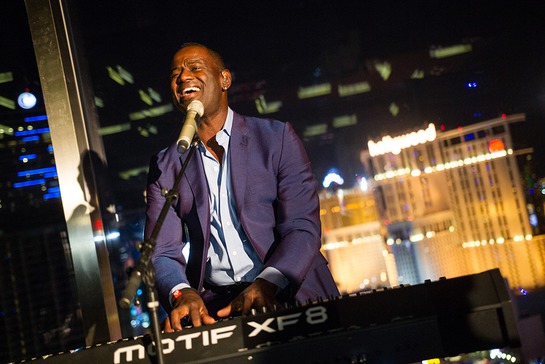 Brian McKnight Gives a Private Performance at Mandarin Bar on the 23rd floor of Mandarin Oriental, Las Vegas