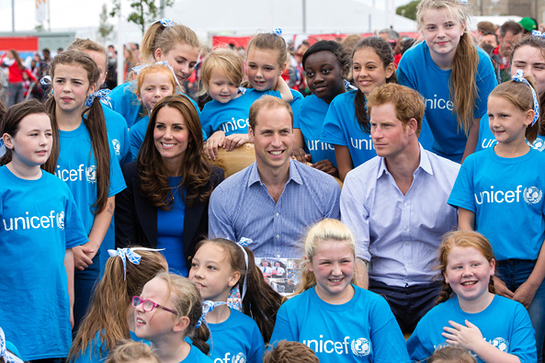 The Duke and Duchess of Cambridge and Prince Harry Visit UNICEF At Commonwealth Games