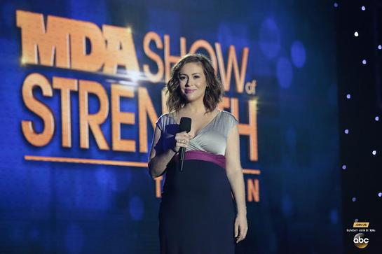 Alyssa Milano at 2014 MDA Show Of Strength Telethon