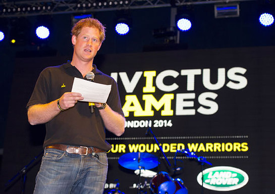 Prince Harry addresses guests at the Invictus Games Welcome ceremony Prince Harry addresses guests at the Invictus Games Welcome ceremony