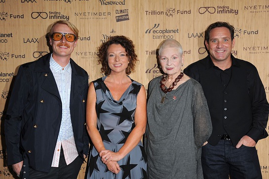 Ross Harding, Julia Groves, Dame Vivienne Westwood, Troy Wiseman, CEO EcoPlanet Bamboo