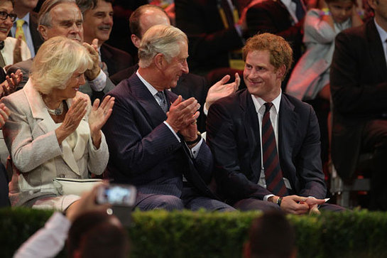 The Prince of Wales and The Duchess of Cornwall support Prince Harry at the opening ceremony