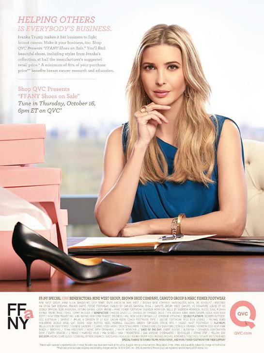 Ivanka Trump Supports FFANY Shoes on Sale