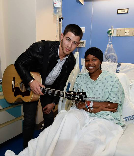 Nick Jonas surprises patients with Musicians On Call at a visit to Children's Hospital at Montefiore