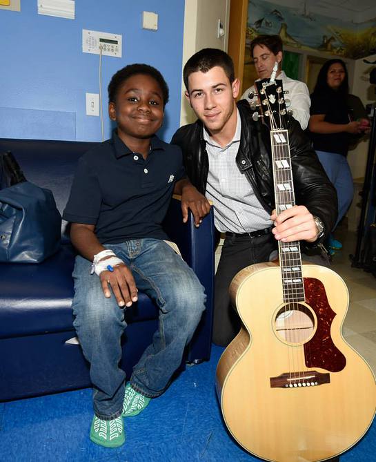 Nick Jonas At Children's Hospital at Montefiore on September 8, 2014 in New York City