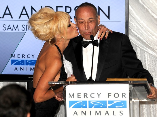 Pamela Anderson and Sam Simon