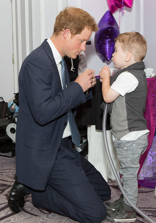 Prince Harry meets Carson at the WellChild Awards