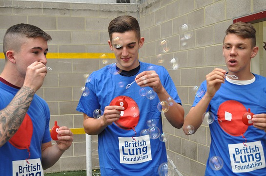 West Ham United Palyers Blowing Bubbles