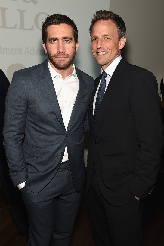 Jake Gyllenhaal and Seth Meyers