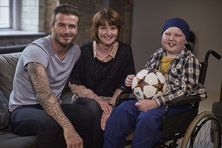 David Beckham With Lloyd Burton