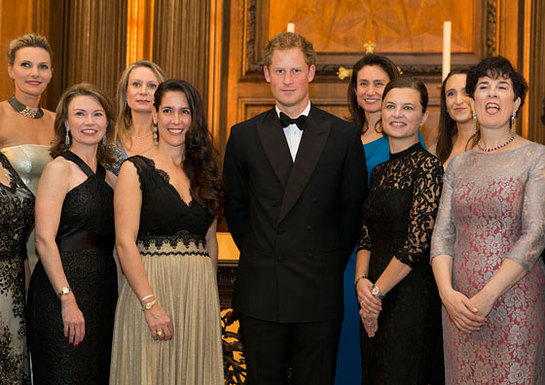 Prince Harry with members of 100 Women in Hedge Funds