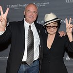 Yoko Ono Presents Hard Rock International With Award At TJ Martell Foundation Gala