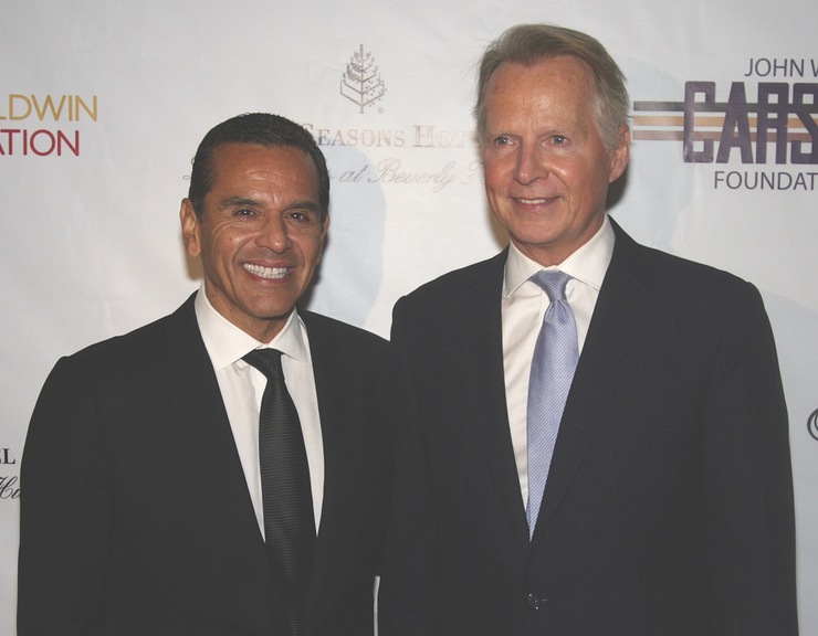 Los Angeles Mission 2014 Legacy of Vision Award Honorees Mayor Antonio Villaraigosa and Congressman David Dreier