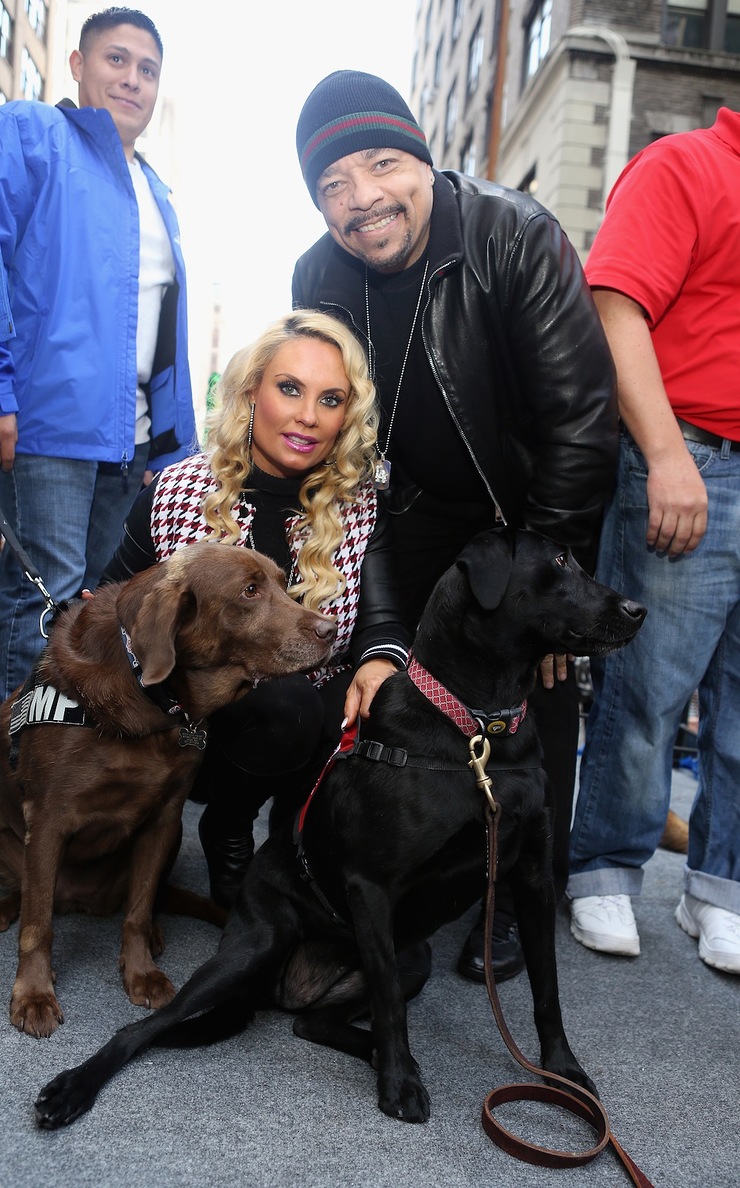 Ice-T and Coco with Military Dogs