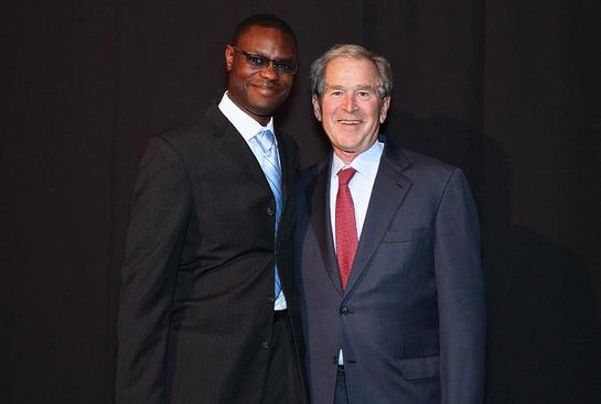 Arthur Wylie and President George W. Bush at the Inaugural Legacy Project Dinner 