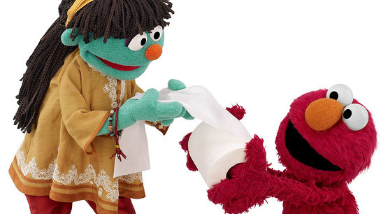 Raya and Elmo Raya and Elmo